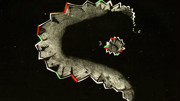 Hubert Airy's 1870 visualization of the scintillating scotoma of his migraine