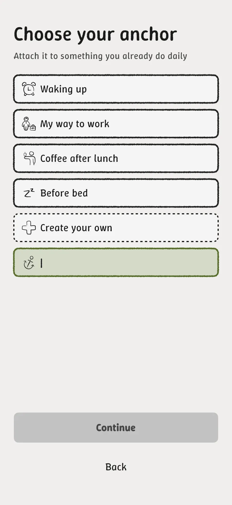 Choose an anchor in Figma