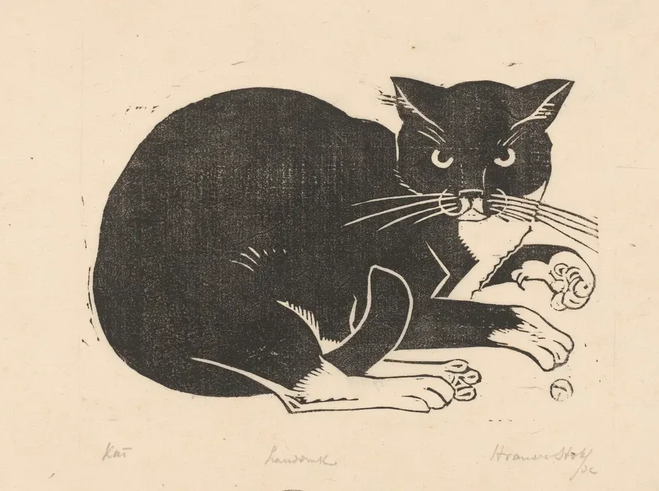 Cat, Henri van der Stok, ca. 1926