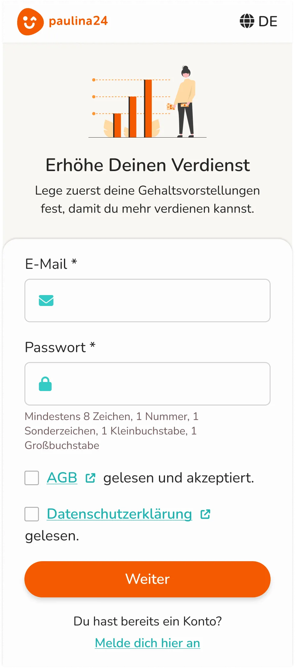 v1 email + password